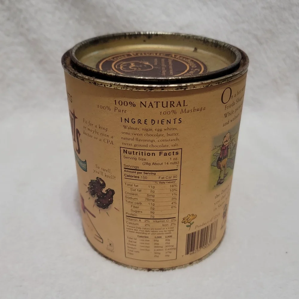 Vintage Mashuga Nuts Can Rare Coin Bank